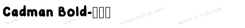 Cadman Bold字体转换